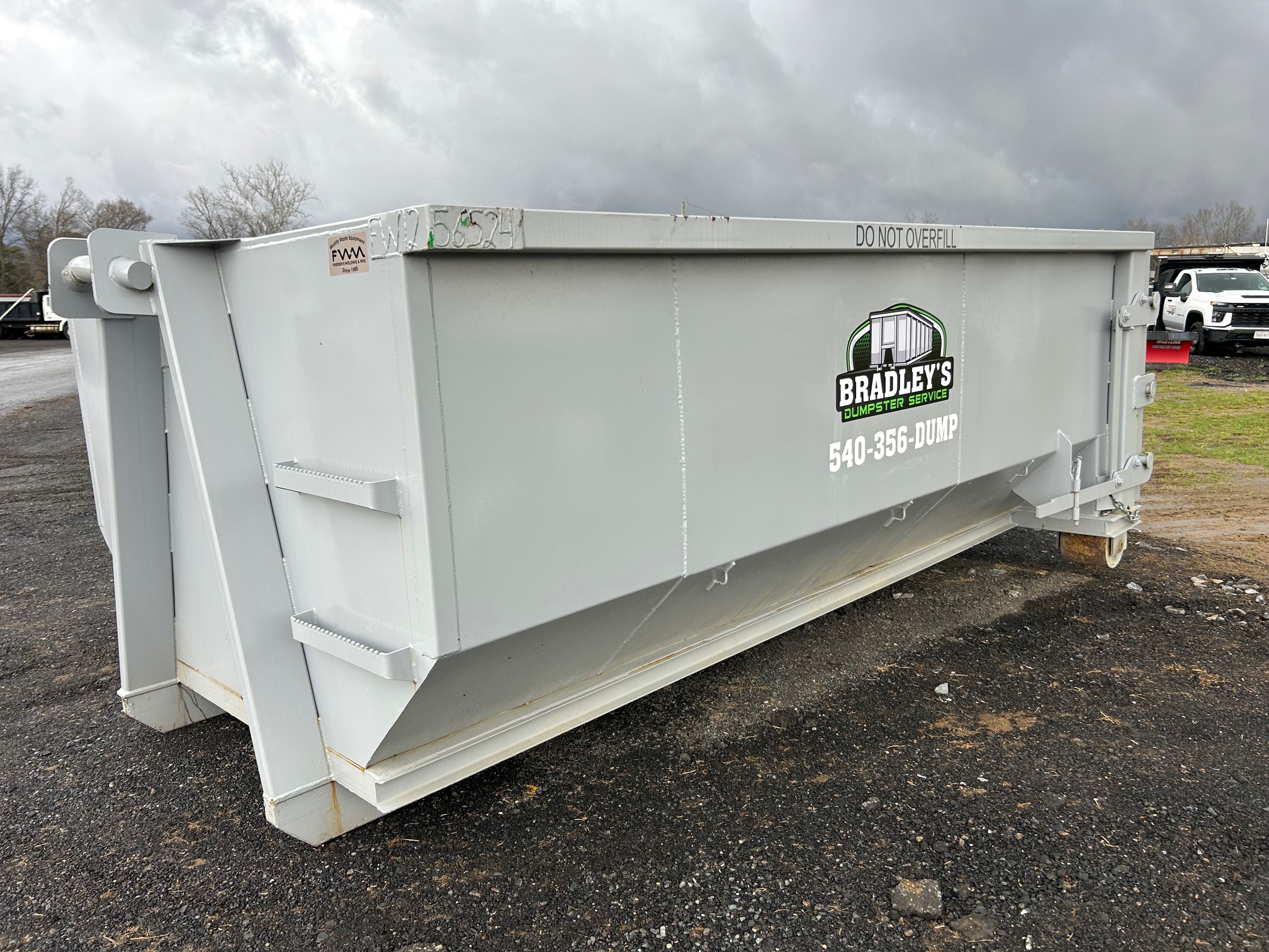 Bradley's Dumpster Service roll-off delivery in Waynesboro VA