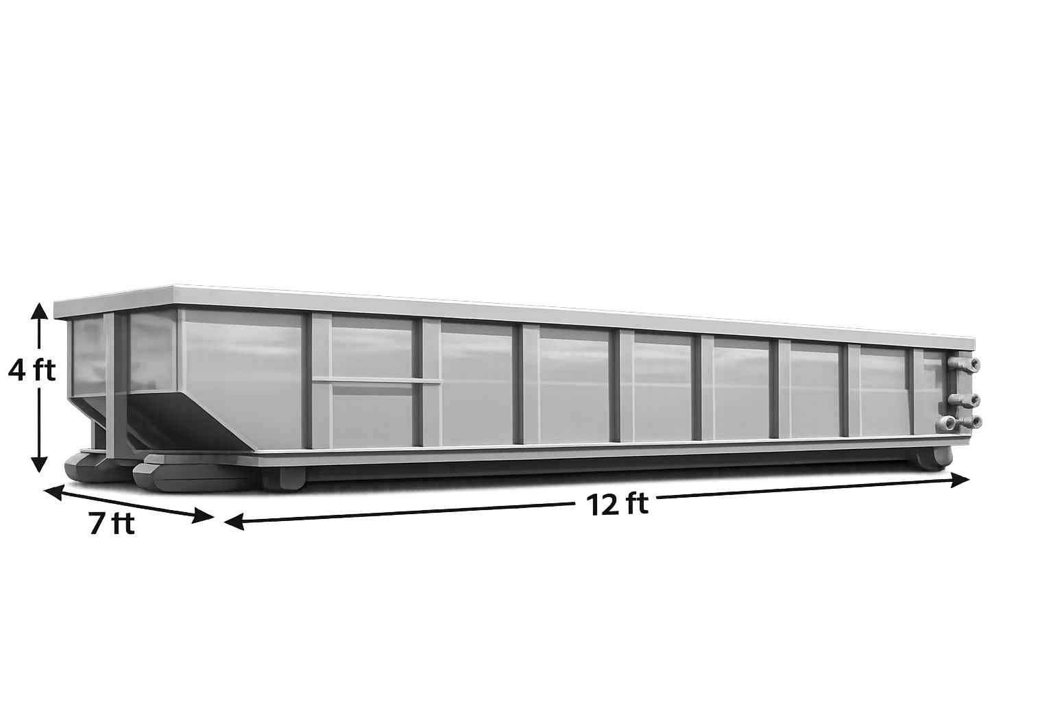 Bradley's Dumpster Service 12-yard roll-off dumpster