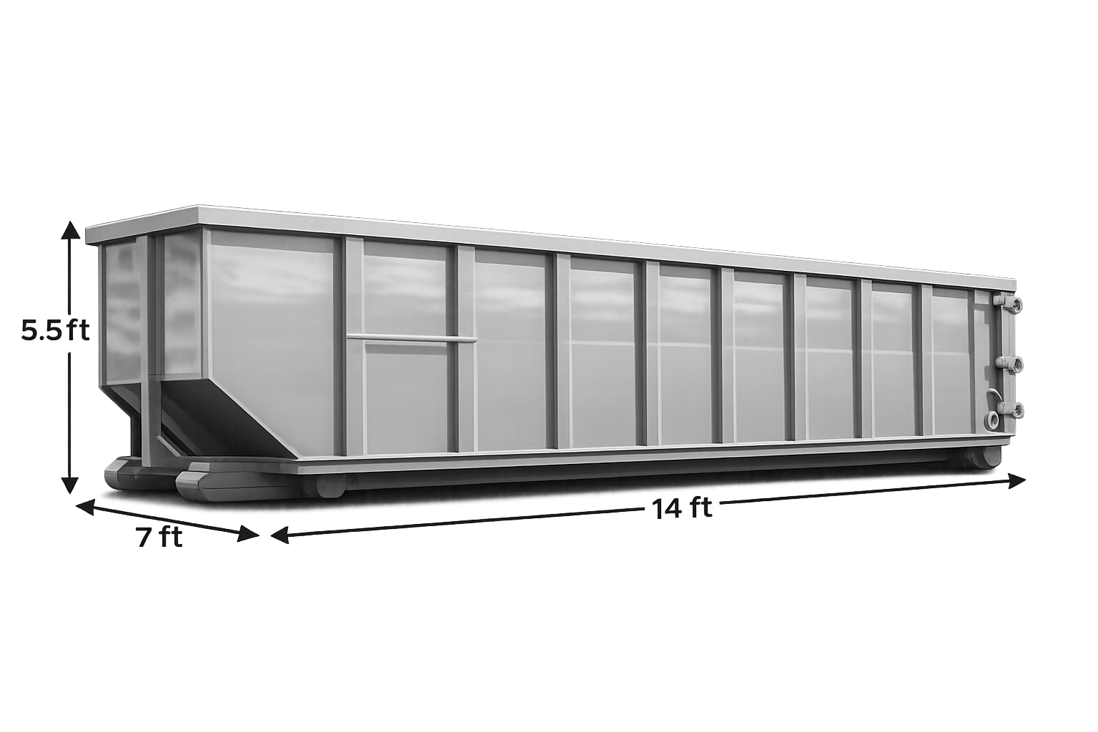 Bradley's Dumpster Service 20-yard roll-off dumpster